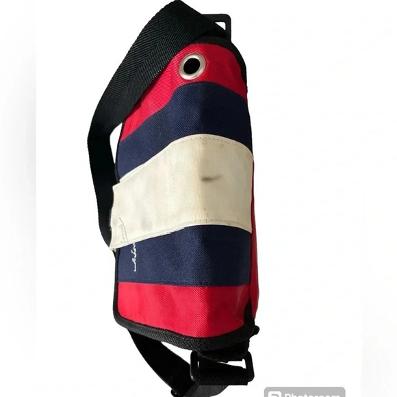 Tommy Hilfiger Vintage 90s Red Blue Mini Messenger Crossbody Bag - Picture 5 of 11